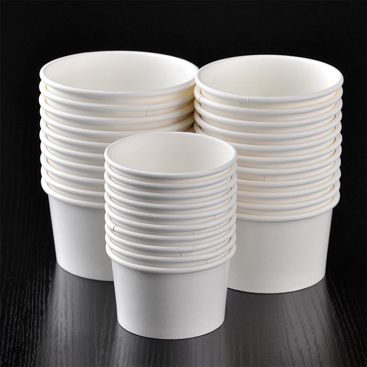 Disposable Single Wall Ice Cream Bowl Food & Beverage Packaging Logo Printed