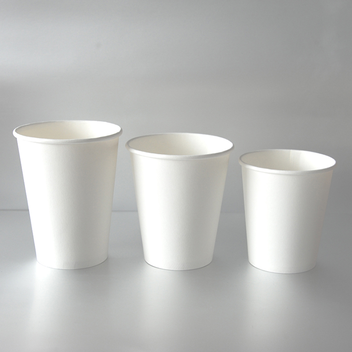 Single Wall Coffer Paper Cups Disposable Takeaway Single Wall Paper Logo Printed