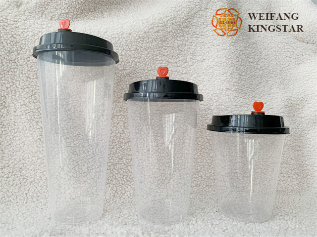 Plastic Fruit Juice Cold Drink Clear Color Cup