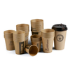 Kraft Paper Cups Disposable Takeaway Logo Printed