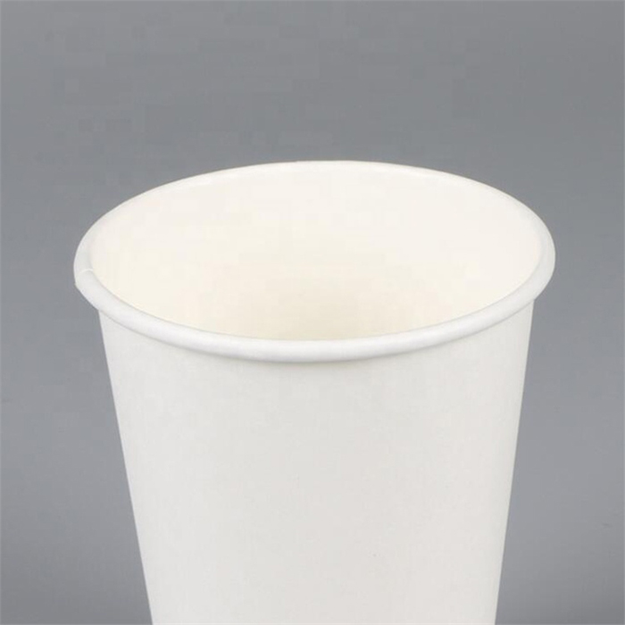 Single Wall Coffer Paper Cups Disposable Takeaway Single Wall Paper Logo Printed