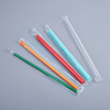 Individually Wrapped sharp piercing Plastic Drinking Straws Extra Long Disposable Bendy Party Fancy Straws