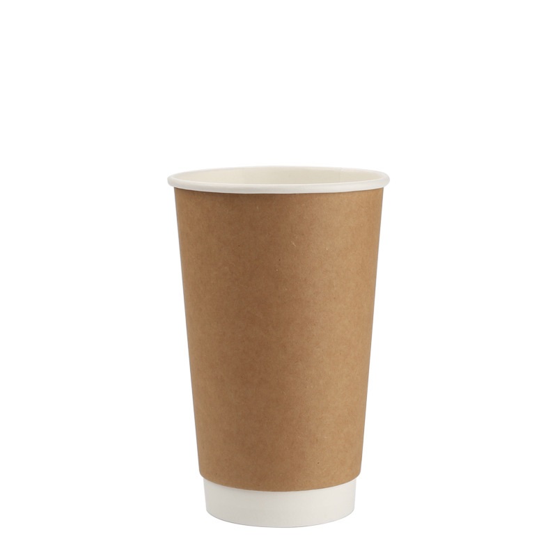Double Wall Paper Cups Disposable Takeaway Double Wall Paper Logo Printed