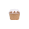 Disposable Kraft Single Wall Ice Cream Bowl Food&Beverage Packaging Logo Printed