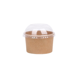 Disposable Kraft Single Wall Ice Cream Bowl Food&Beverage Packaging Logo Printed