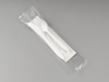 4PCS Tableware Plastic Fork Knife Spoon Napkins Sets Clear Color Plastic Tableware 